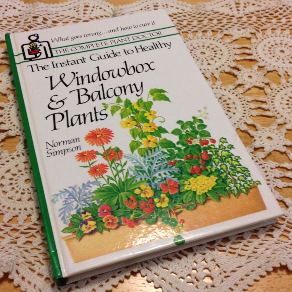 Book Sale! 3 for $10! Vintage Gardening Book,  Window Box & Balcony Plants
